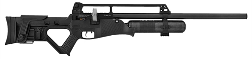Picture of Hatsan USA Blitz Air Rifle 30 Cal Carbon Fiber Air Tank, Open Sights, Synthetic Tactical Stock w/Elevation Adjustable Cheek Rest, Integrated Pistol Grip HGBLITZ30