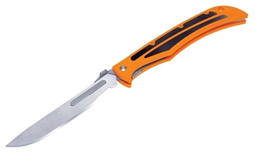 Picture of Havalon Baracuta-Blaze Hunting & Fishing Knife with Five Replacement Blades - Bright Orange XTI-115BLAZE
