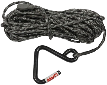 Picture of Hawk  Jaw Hook Hoist Rope Black 35' Long  HWK-HA3032