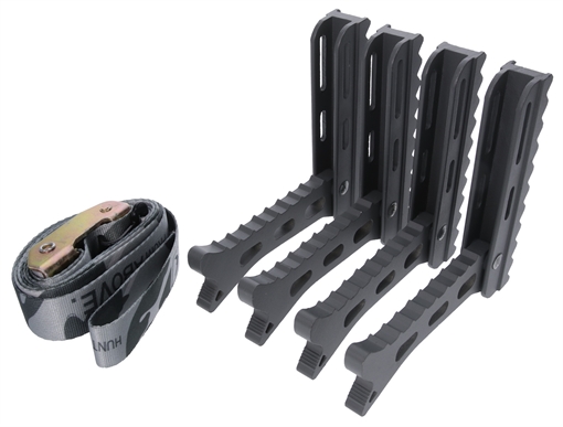 Picture of Hawk HWKHHSTP4P Helium Steps Black Aluminum 4 Pack HWKHHSTP4P HWK-HHSTP-4PK