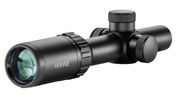 Picture of Hawke Sport Optics  Vantage IR Riflescope Black 1-4x20mm 1" Tube Illuminated Red/Green Turkey DOT IR Reticle 50544927 14205