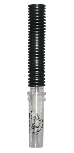 Picture of Haydel's Game Calls Coyote Howler Tube Call Coyote Sounds Attracts Dominate Dogs Clear/Black Plastic CH92