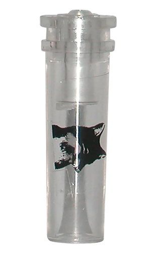 Picture of Haydel's Game Calls Squeaker Call Open Call Mouse/Rodent Sounds Attracts Predators Clear Acrylic MSP98