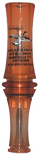 Picture of Haydel's Game Calls White Front Open Call Specklebelly Sounds Attracts Geese Brown Acrylic WF00