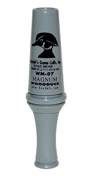 Picture of Haydel's Game Calls Magnum Open Call Single Reed Wood Duck Sounds Attracts Ducks Gray Acrylic WM07