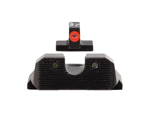 Picture of Trijicon HD XR Night Sight Set Green Tritium/Orange Outline Front, Green Tritium Rear, Black Frame Fits S&W M&P/M&P M2.0 600851