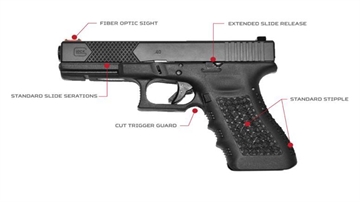 Picture of Head Down Custom Glock 19 HDR-GLOCKRX1