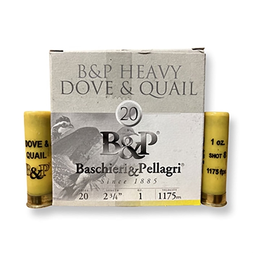 Picture of Baschieri & Pellagri Cartridge 20 GAUGE 2-3/4'' 1OZ 1,175FPS #8 250 CASE 20BD8