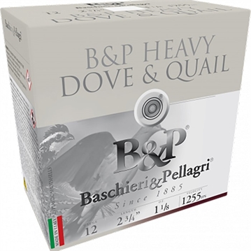 Picture of Baschieri & Pellagri Cartridge HEAVY DOVE & QUAIL STEEL 12GA 2-3/4'' 1OZ #7 SHOT 250/CASE 12B1DS7