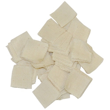 Picture of Brownells HEAVY DUTY SQUARE COTTON PATCHES, .875''/.17/.20 CAL, 1000 PK    BR017-B