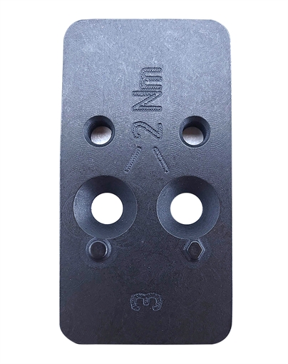 Picture of HK Optic Plate #3 Black, Steel Fits HK VP9 OR C-More STS2 Pattern Footprint Mount 50254263