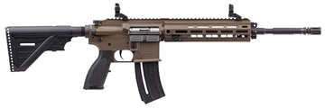 Picture of HK HK 416 Sports South Exclusive 22 LR 20+1 16.10" Black Steel Threaded Barrel Aluminum w/M-LOK & Picatinny Rail Flat Dark Earth Aluminum Receiver Black Retractable Stock Right Hand 81000528