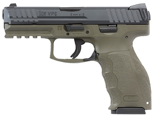 Picture of H&K VP9 HGA 9MM 4.09" BBL NS GREEN 3/10RD MAGS 81000236