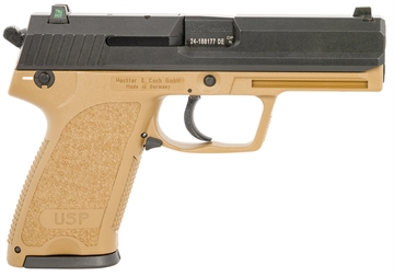 Picture of HK USP9 TAC 9MM 3-10R FDE NS V1 81000356