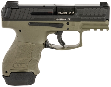 Picture of H&K VP9SK HGA 9MM 3.39" BBL GREEN NS SUBCOMPACT 1/15 2/12RD MAGS 81000815