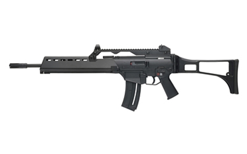 Picture of Heckler & Koch G36, Semi-automatic Rifle, 22 LR, 16.1" Barrel, Black, Polymer Stock, Fixed Sights, 20 Rounds, 1 Magazine 81000994