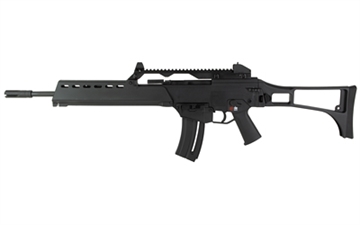 Picture of Heckler & Koch G36, Semi-automatic Rifle, 22 LR, 16.1" Barrel, Black, Polymer Stock, Fixed Sights, 20 Rounds, 1 Magazine 81000994