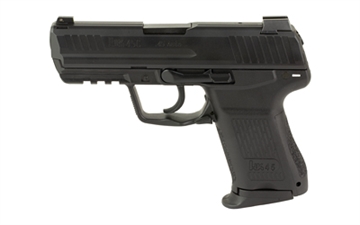 Picture of Heckler & Koch HK45C, Semi-automatic, V7 LEM-DAO, Compact, 45 ACP, 3.94" Barrel, Matte Finish, Black, Manual Safety, Front Night Sight, 8 Rounds, 2 Magazines 81001112