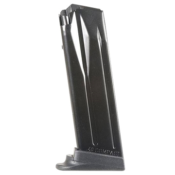Picture of Heckler & Koch Magazine, 40 S&W, 12 Rounds, Fits P2000/USP40 Compact, Finger Rest, Black, Red Follower 50259085