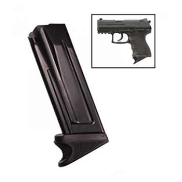 Picture of Heckler & Koch Magazine, 9MM, 10 Rounds, Fits P30SK/VP9SK, Extended Floorplate, Blued Finish 50253428