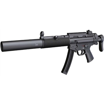 Picture of HK MP5 Full Size 22 LR 25+1 16.10" Black Steel Barrel. Black Retractable Black Polymer Stock & Grips 81000468