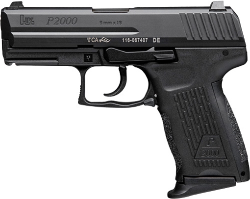 Picture of H&K P2000 HGA 9MM 3.66" BBL V2 LEM BLACK NS 3/13RD MAGS 81000038