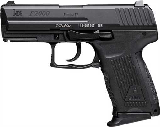Picture of H&K P2000 HGA 40S&W 3.66" BBL V3 DA/SA BLACK NS 3/10RD MAGS 81000052