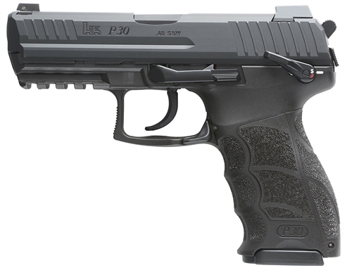 Picture of HECKLER AND KOCH P30 S V3 DA/SA .40 CAL 3.85IN BARREL 2-10RD AMBI SAFETY REAR DECOCKING BUTTON 81001101