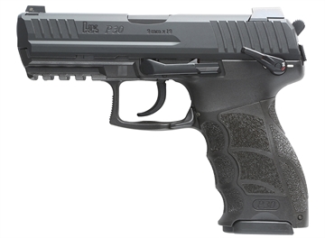 Picture of Heckler & Koch P30 S, Semi-automatic, V3 DA/SA, Full Size, 9MM, 3.85" Barrel, Manual Safety, Matte Finish, Black, Front Night Sight, 2 Magazines, 10 Rounds 81001104
