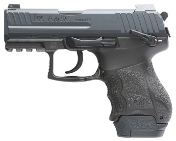 Picture of Heckler & Koch P30 SubKompact S, Semi-automatic, V3 DA/SA, Compact, 9MM, 3.27" Barrel, Matte Finish, Black, Manual Safety, Front Night Sight, 2 Magazines (1)-15 Rounds and (1)-12 Round 81001109