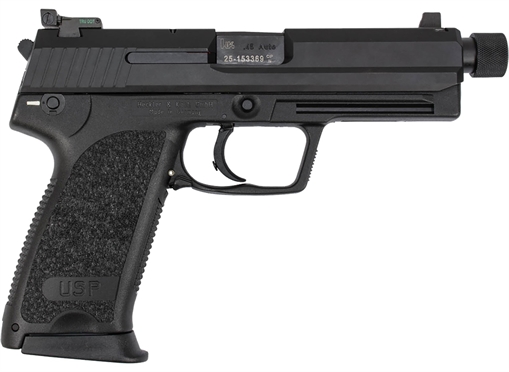 Picture of H&K USP45 TACTICAL HGA 45 AUTO 5.09IN BBL V1 DA/SA BLACK NS 3/12RD MAGS 81000351