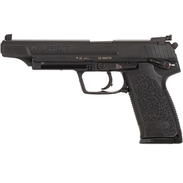 Picture of HK USP V1 Elite 45 ACP 10+1 6.02" Stainless Stainless Steel Barrel, Black Long/Serrated Steel Slide, Black Polymer Frame, Black Polymer Grip 81000368