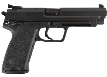 Picture of Heckler & Koch USP45, Expert, V1, Double Action/Single Action, Semi-automatic, Polymer Frame Pistol, Full Size, 45 ACP, 5.19" Barrel, Black, 3 Dot Sights, Manual Safety, Decocker, 10 Rounds, 2 Magazines 81000365