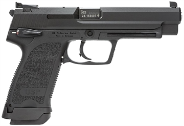 Picture of Heckler & Koch USP9 Expert, Double Action/Single Action, Semi-automatic, Polymer Frame Pistol, 9MM, 5.2" Barrel, Mate Finish, Black, 3 Dot Sights, Manual Safety/Decocker, 18 Rounds, 2 Magazine 81000363