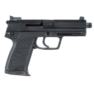 Picture of Heckler & Koch USP Tactical, Semi-automatic, DA/SA, 9MM, 4.86" Threaded Barrel, Polymer Frame, Black, Safety/Decocker, Adjustable Sights, 15Rd, 2 Magazines 81000347