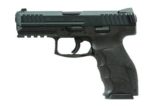 Picture of HK VP40 40 S&W 10+1 4.09" Black Steel Barrel, Black Cerakote Serrated Steel Slide, Black Polymer Frame w/Picatinny Rail, Black Interchangeable Backstrap Grip 81001161