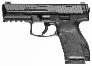 Picture of Heckler & Koch VP9A1 K, Semi-automatic, Striker Fired, Compact, 9MM, 4.09" Barrel, Matte Finish, Black, Front Night Sight, Optics Ready, 2 Magazines, 15 Rounds 81001057