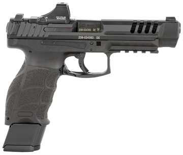 Picture of HK VP9L SCS 9mm Luger 20+1 5" Black Polygonal Rifled Barrel, Long/Lightening Cuts/Optic Cut SCS Steel Slide, Polymer Frame w/Picatinny Rail, Black Interchangeable Backstrap Grip 81000877