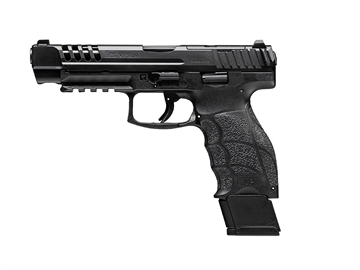 Picture of HK VP9L 9mm Luger 15+1 5" Black Polygonal Rifled Barrel, Long/Lightening Cuts/Optic Cut Steel Slide, Polymer Frame w/Picatinny Rail, Black Interchangeable Backstrap Grip 81001157