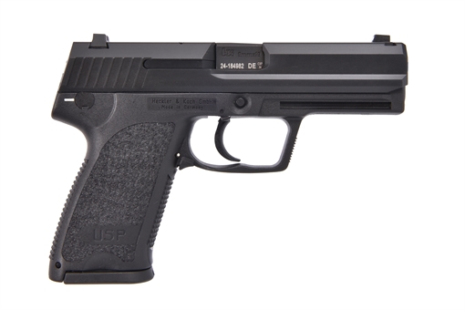 Picture of HK USP V7 LEM 9mm Luger 15+1 4.25" Black Stainless Steel Barrel, Black Serrated Steel Slide, Black Polymer Frame, Black Polymer Grip Ambidextrous 81000311
