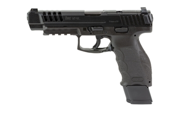 Picture of HK VP9L 9mm Luger 20+1 5" Black Polygonal Rifled Barrel, Long/Lightening Cuts/Optic Cut Steel Slide, Polymer Frame w/Picatinny Rail, Black Interchangeable Backstrap Grip 81001156