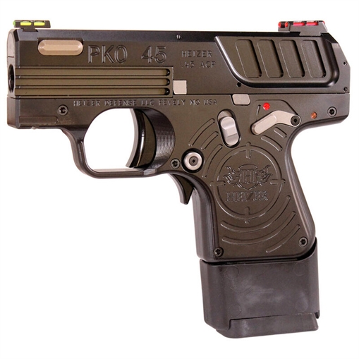 Picture of HEIZER POCKET PKO-45 HGA 45ACP SEMI 5 RD CHAMPAIGN BBL & SLIDE HIvIZ LGHTWA SGHTS 5RD & 7RD EX MAG 858560003623