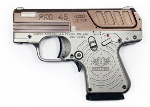 Picture of HEIZER POCKET PKO-45 HGA 45ACP SEMI 5 RD COPPERHEAD BBLL & SLIDE TRUGLO NS 5RD & 7RD EX MAG 858560003593