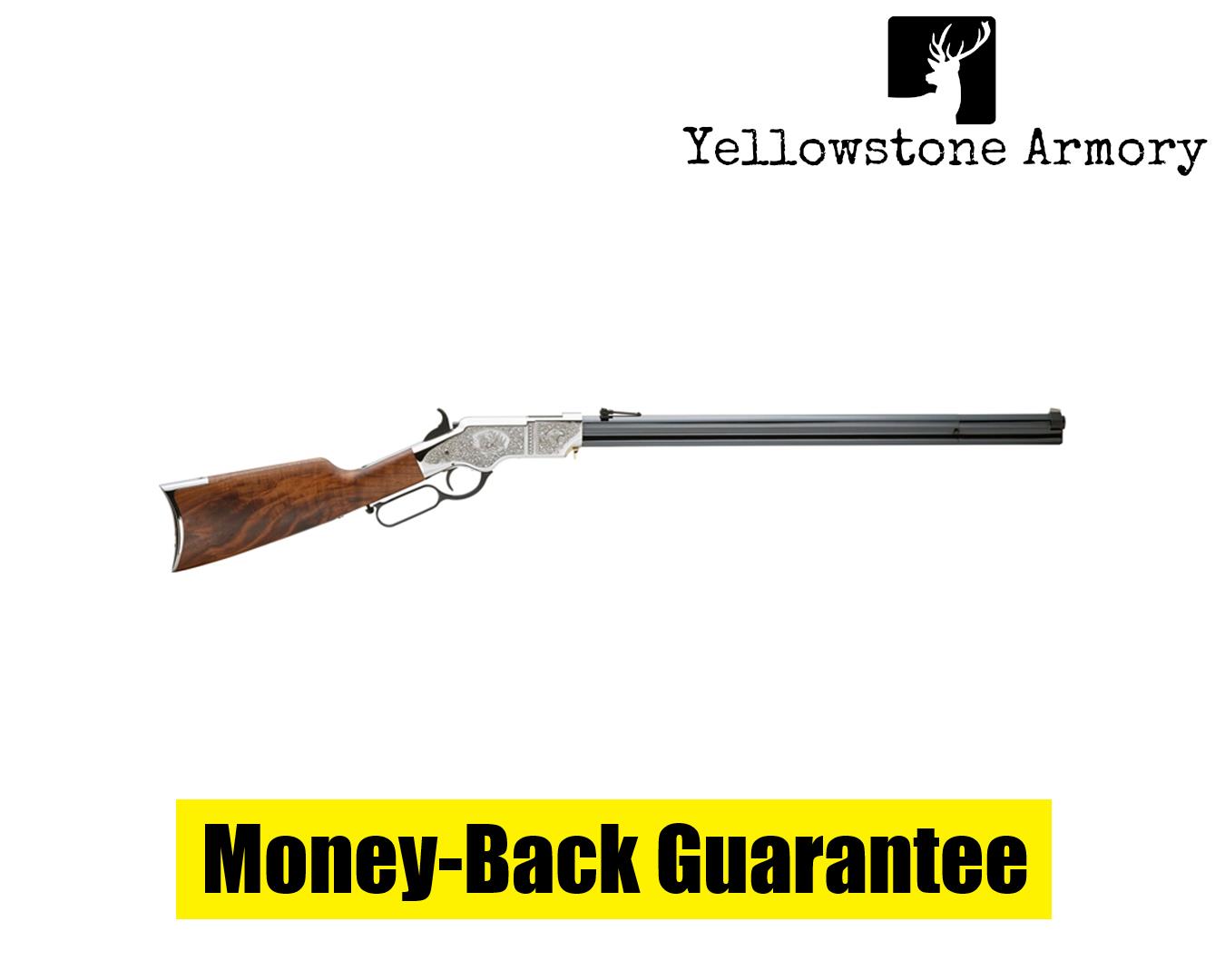 Henry Original Silver Deluxe Engraved Rifle 44-40 Win 24.5In Engrave H011SD-img-0