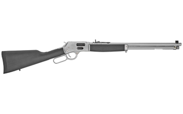 Picture of Henry Repeating Arms All Weather Lever Action, Side Gate .357 Magnum, .38 Special, 20" Round Barrel, Hard Chrome Plated Steel Barrel and Receiver, Stained Hardwood Stock, Adjustable Sights, 10Rd H012GMAW