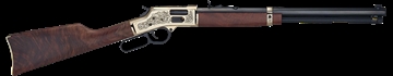 Picture of Henry Repeating Arms Big Boy, Lever Action Rifle, 357 Magnum/38 Special, 20" Octagon Barrel, Engraved Brass Receiver, Engraved Barrel Band, Fully Adjustable Semi Buckhorn Sights, Fancy Walnut Stock, 10 Rounds H006GMD