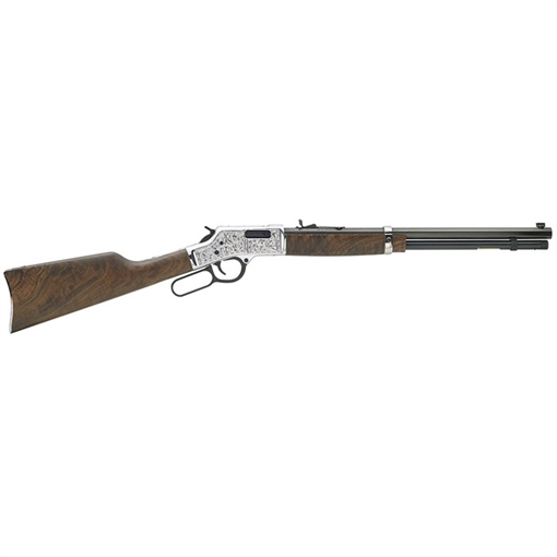 Picture of Henry Big Boy Silver Deluxe Engraved .45 Colt Rifle 10rd Magazine 20" Barrel Walnut H006CSD