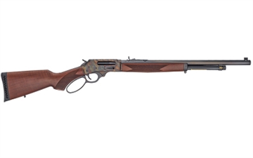 Picture of Henry Repeating Arms Lever Action, 45-70, Side Gate, 22" Octagon Barrel, Color Case Hardened Finish, American Walnut Stock, 4Rd, Fully Adjustable Semi-Buckhorn Rear Sight with Diamond Insert, Brass Bead Front Sight H010GCC