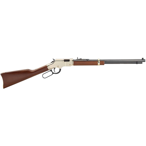 Picture of Henry Golden Boy 22 WMR Caliber with 12+1 Capacity, 20.50" Blued Barrel, Brasslite Metal Finish & American Walnut Stock Right Hand (Full Size) H004M