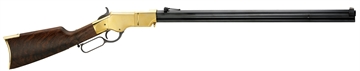 Picture of Henry Repeating Arms Original Henry, Lever Action Rifle, 45LC, 24.5" Barrel, Hardened Brass Receiver, Fancy American Walnut Buttstock with Hardened Brass Buttplate, 13Rd, Folding Ladder Rear/Blade Front Sight H011C